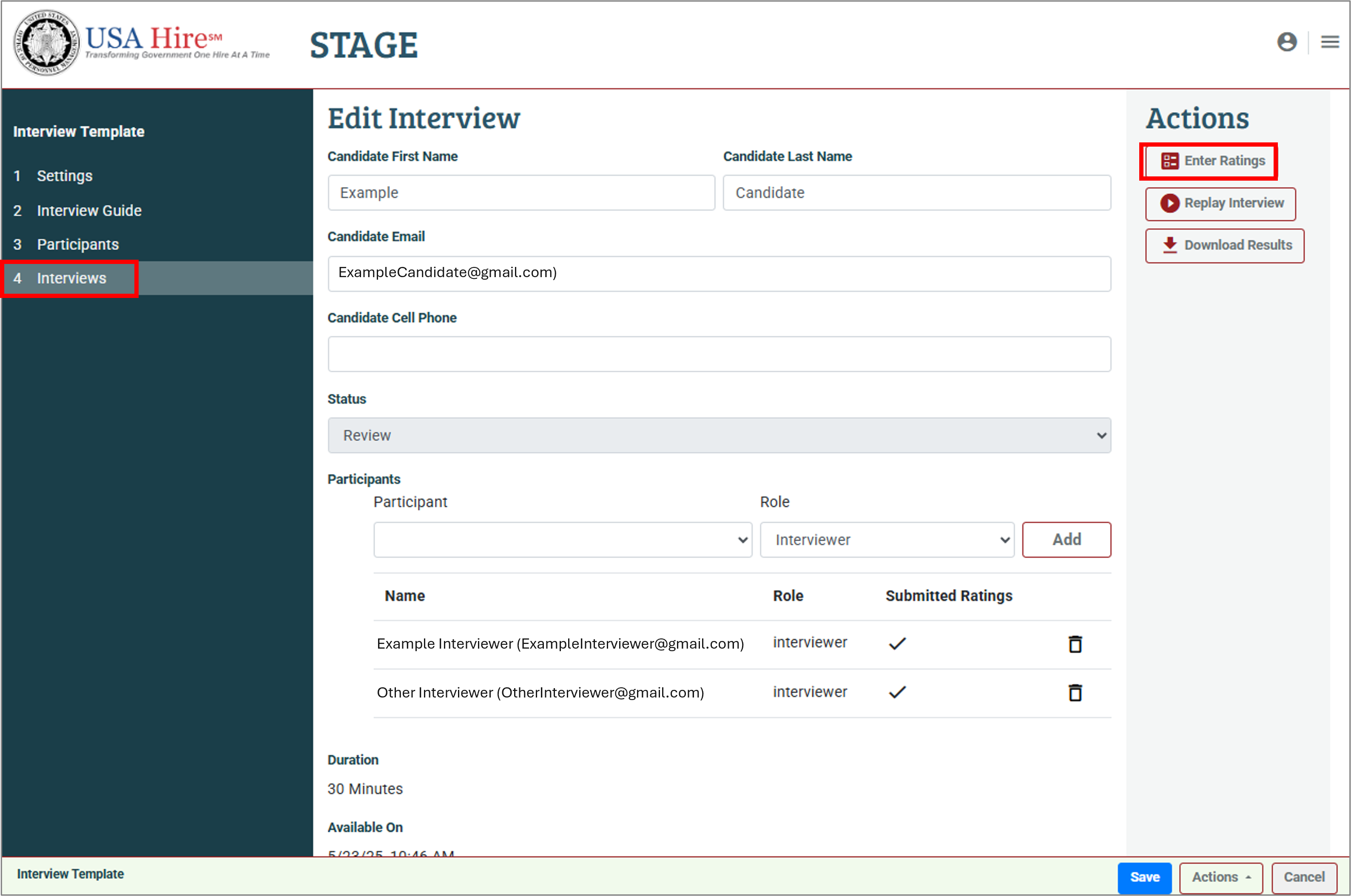 Screenshot of the Interviews tab highlighting how to start consensus after a delay.
